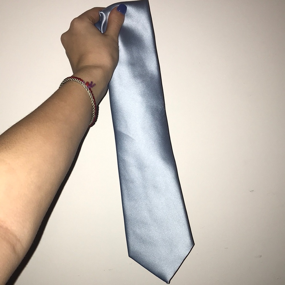 mens light blue tie